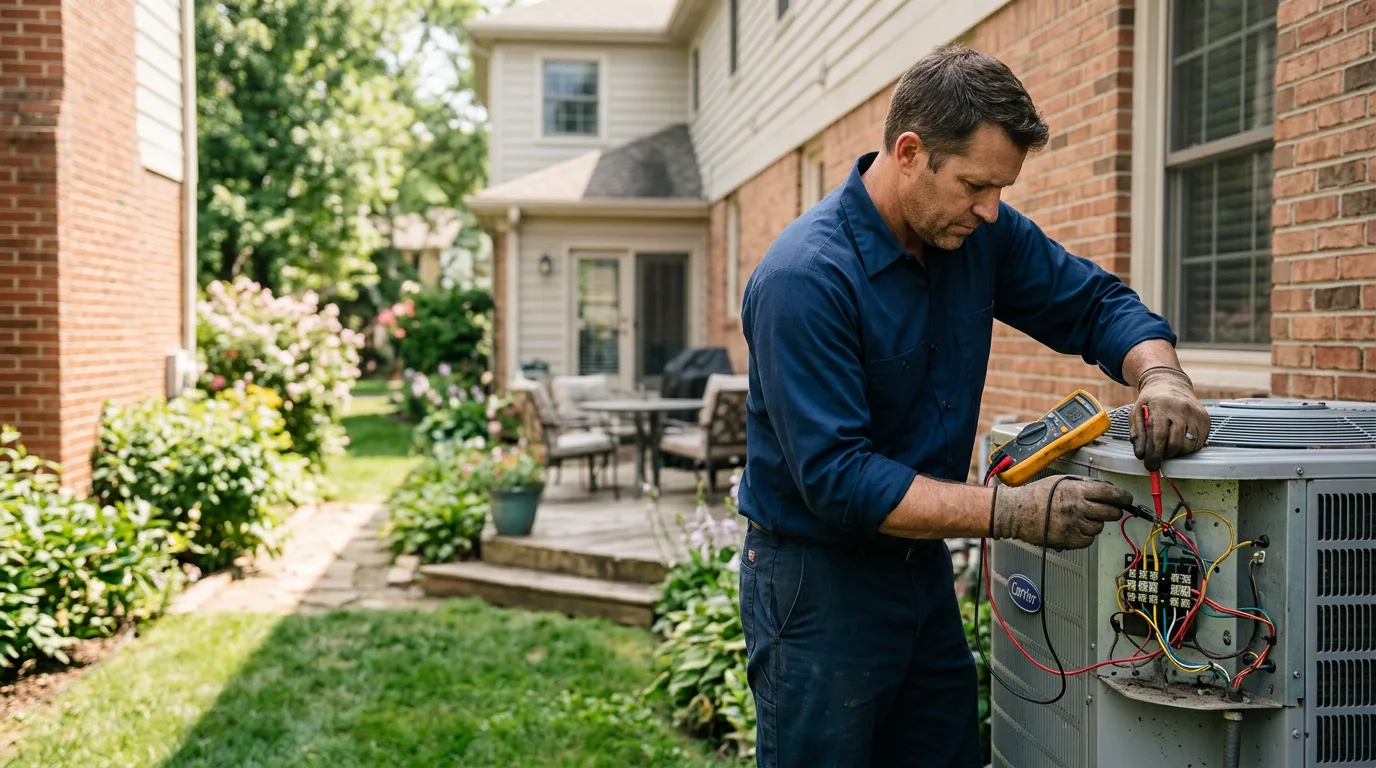 HVAC technician working near Stratford, CA
